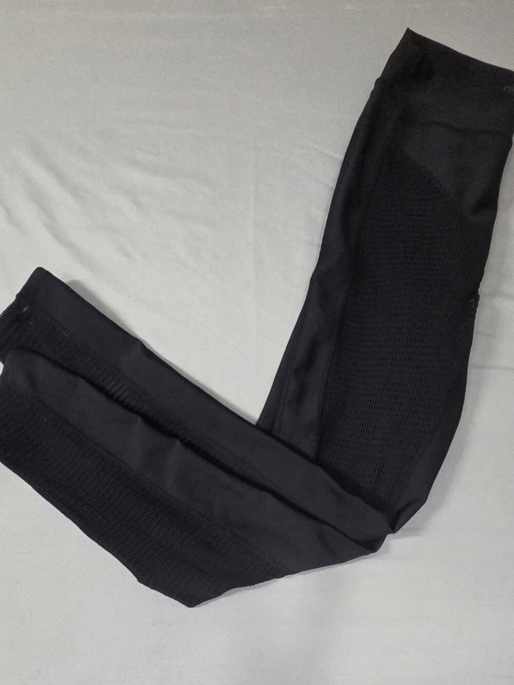 Alo Yoga M Black High Rise Mesh Panel Leggings